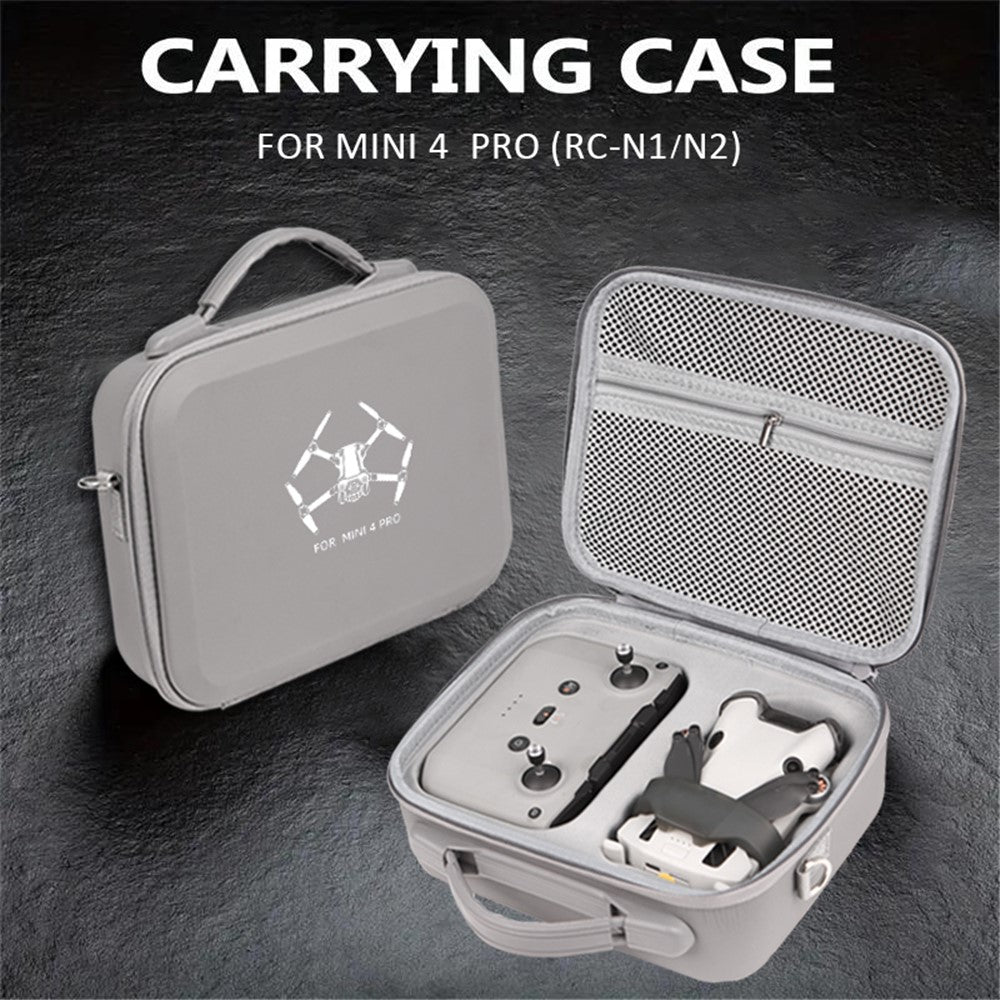 For DJI Mini 4 Pro EVA Shockproof Carrying Case Drone RC-N1 / N2 Controller Crossbody Bag