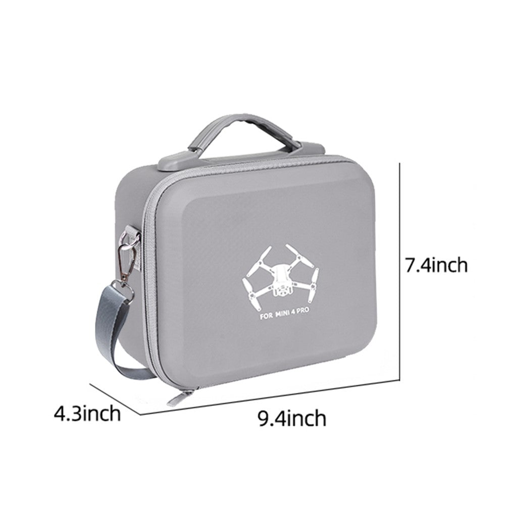 For DJI Mini 4 Pro EVA Shockproof Carrying Case Drone RC-N1 / N2 Controller Crossbody Bag