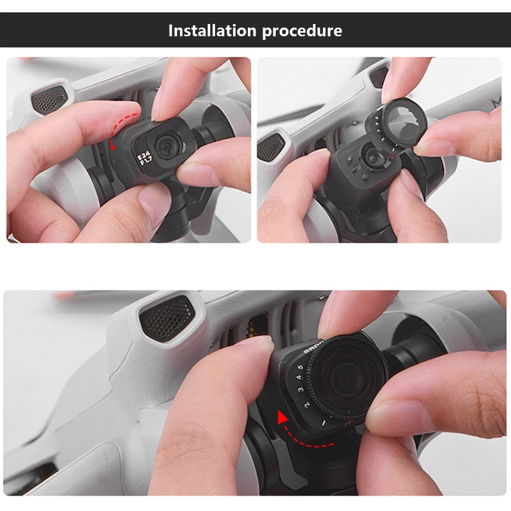 BRDRC VND2-5+ND5-9 2Pcs Filter Set for DJI Mini 3 Pro