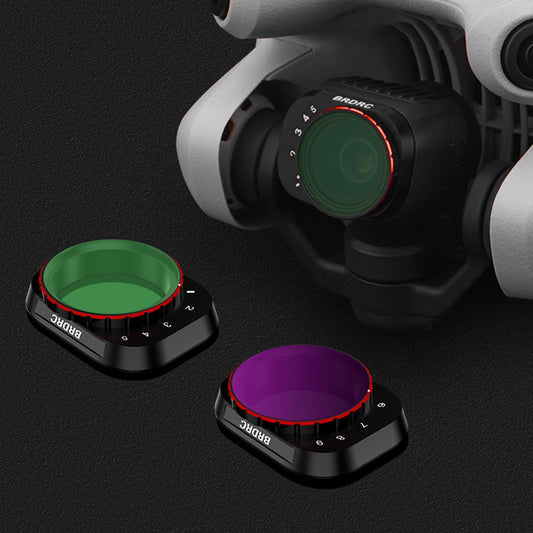 BRDRC VND2-5+VND6-9 2Pcs Lens Filter Set for DJI Mini 4 Pro Drone Lens Accessories