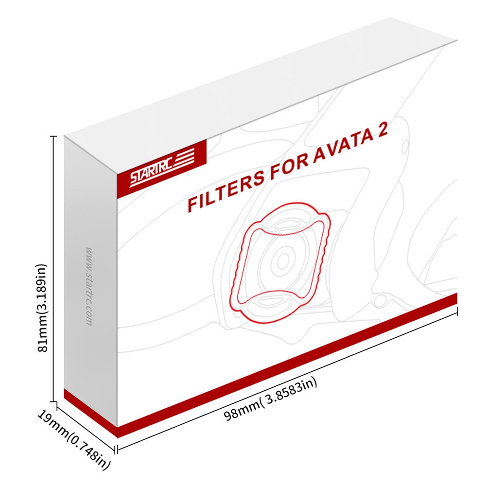 STARTRC 1140026 For DJI Avata 2 ND8+ND16+ND32 Filter Plastic+Glass Lens Filters Set