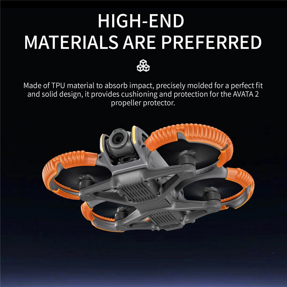 STARTRC 4Pcs Drone Propeller Guard for DJI Avata 2 Anti-collision Protection Rings