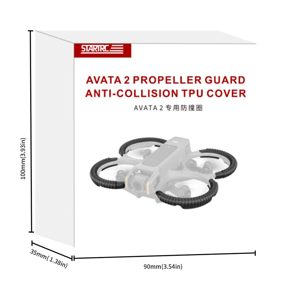 STARTRC 4Pcs Drone Propeller Guard for DJI Avata 2 Anti-collision Protection Rings