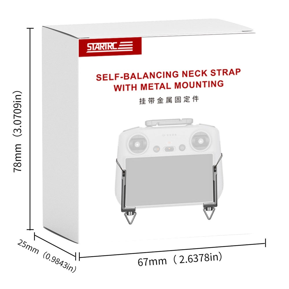 STARTRC 1138511 For DJI RC / RC 2 / RC Pro Remote Control with Screen Self-Balancing Neck Strap with Metal Mounting