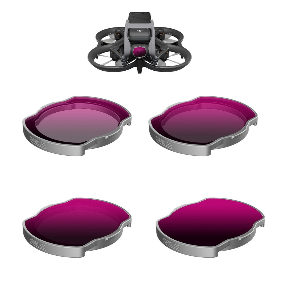 STARTRC 1111236 Anti-Scratch ND Filters Set for DJI Avata Lightweight Lens Filter, ND8 / 16 / 32 / 64 Filters for Drone Camera