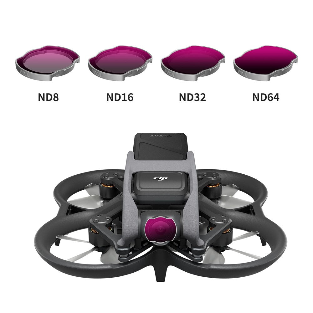 STARTRC 1111236 Anti-Scratch ND Filters Set for DJI Avata Lightweight Lens Filter, ND8 / 16 / 32 / 64 Filters for Drone Camera