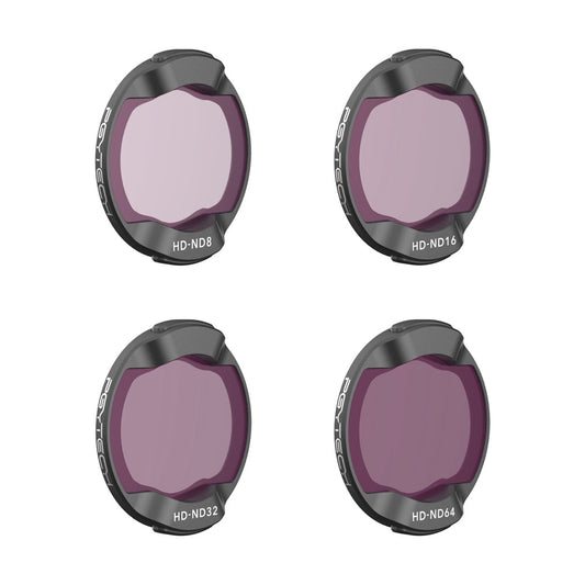 PGYTECH P-36B-012 ND Filters Set for DJI Avata Drone ND 8, 16, 32, 64 Filters Multi-Layer Coated Oil-Proof Lens Filters (Professional Edition)