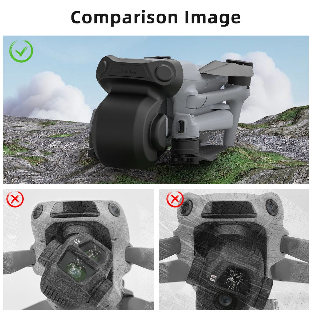 For DJI Air 3S Lens Cover Protective Cap Hard PC Anti Scratch Camera Lens Protector