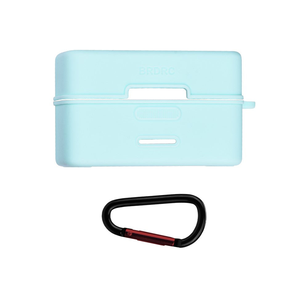 For DJI Mic Mini Charging Case Protective Cover Microphone Silicone Case with Carabiner
