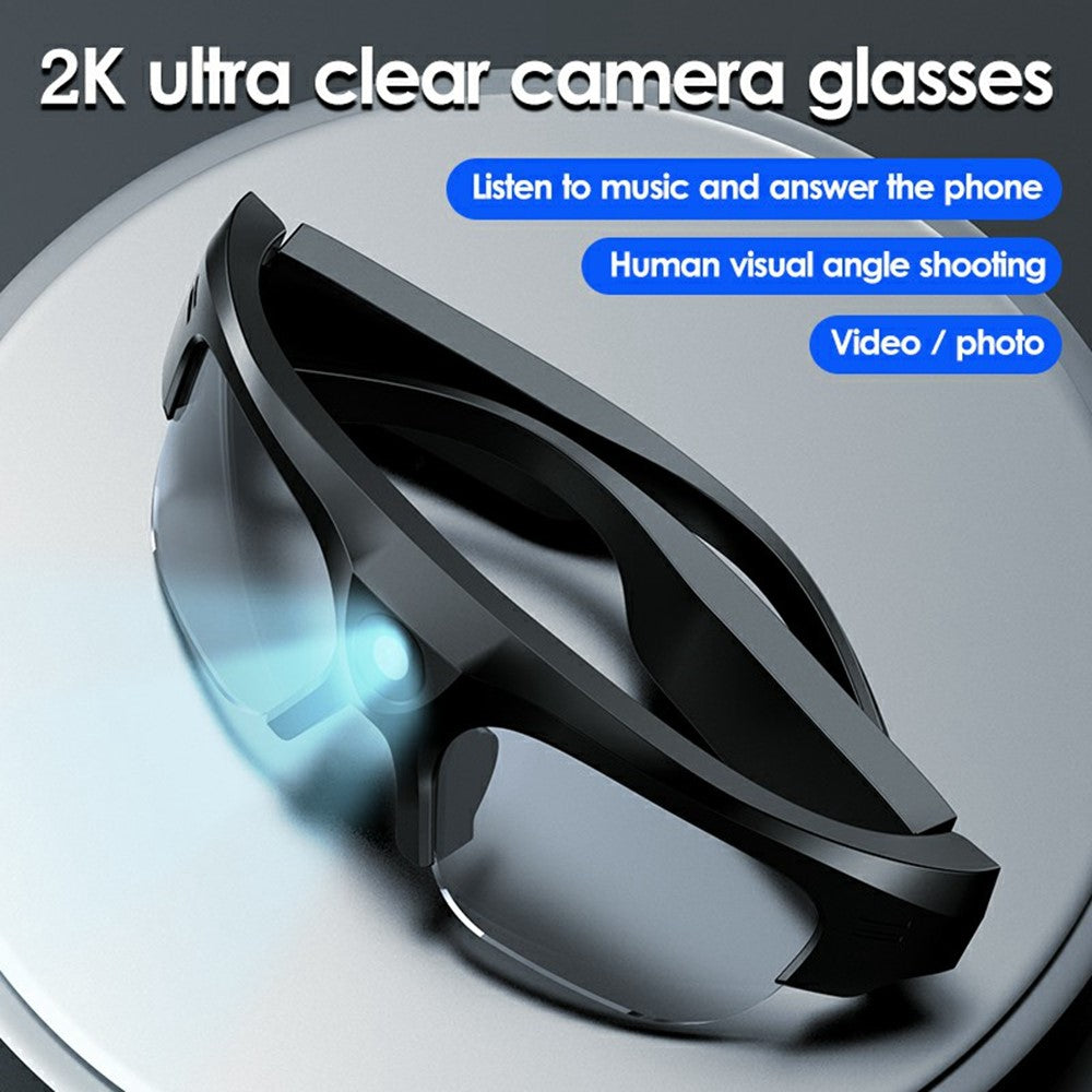 XV16 2K Video Camera Smart Glasses Bluetooth-compatible Sports Earphone without Memory Card (CE Certified)