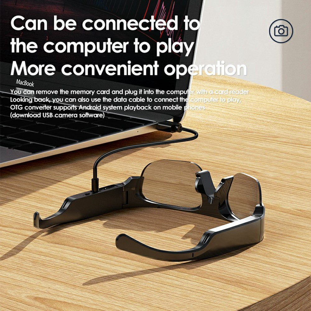 XV16 2K Video Camera Smart Glasses Bluetooth-compatible Sports Earphone without Memory Card (CE Certified)