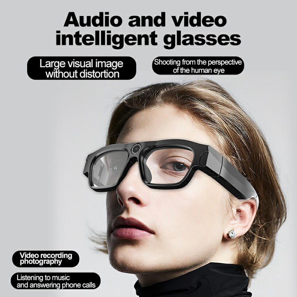 XV18 4K Camera Smart Glasses Bluetooth-compatible Sports Earphone without Memory Card (CE Certified)