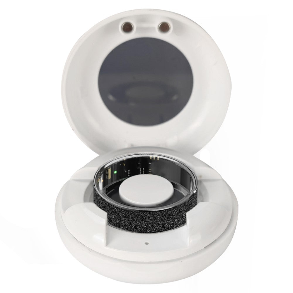 Vring-3 Frosted Bluetooth-compatible Sleep Health Monitoring Smart Ring Stainless Steel Finger Ring, with Charging Case