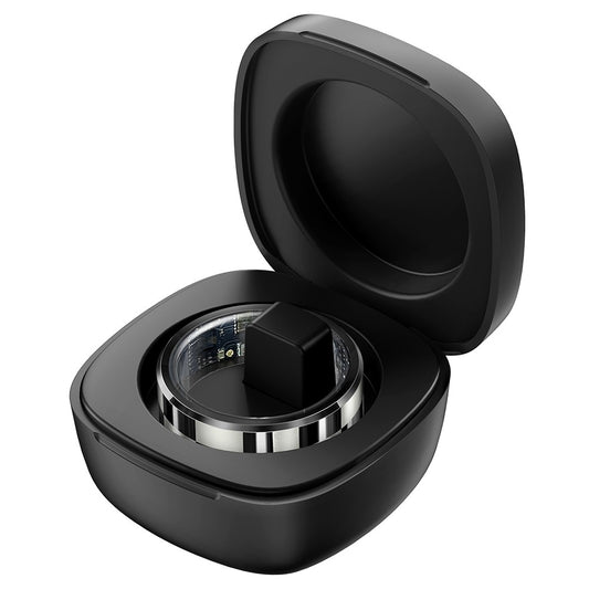 R9 Multifunctional Stainless Steel Smart Ring Heart Rate Blood Oxygen Sleep Monitoring Ring with Charging Case