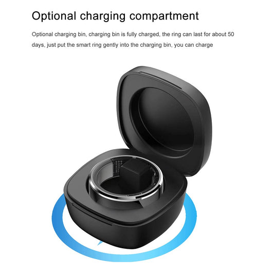 S1 Heart Rate Blood Oxygen Sleep Monitoring Ring Outdoor Sport Smart Finger Ring with Charging Case