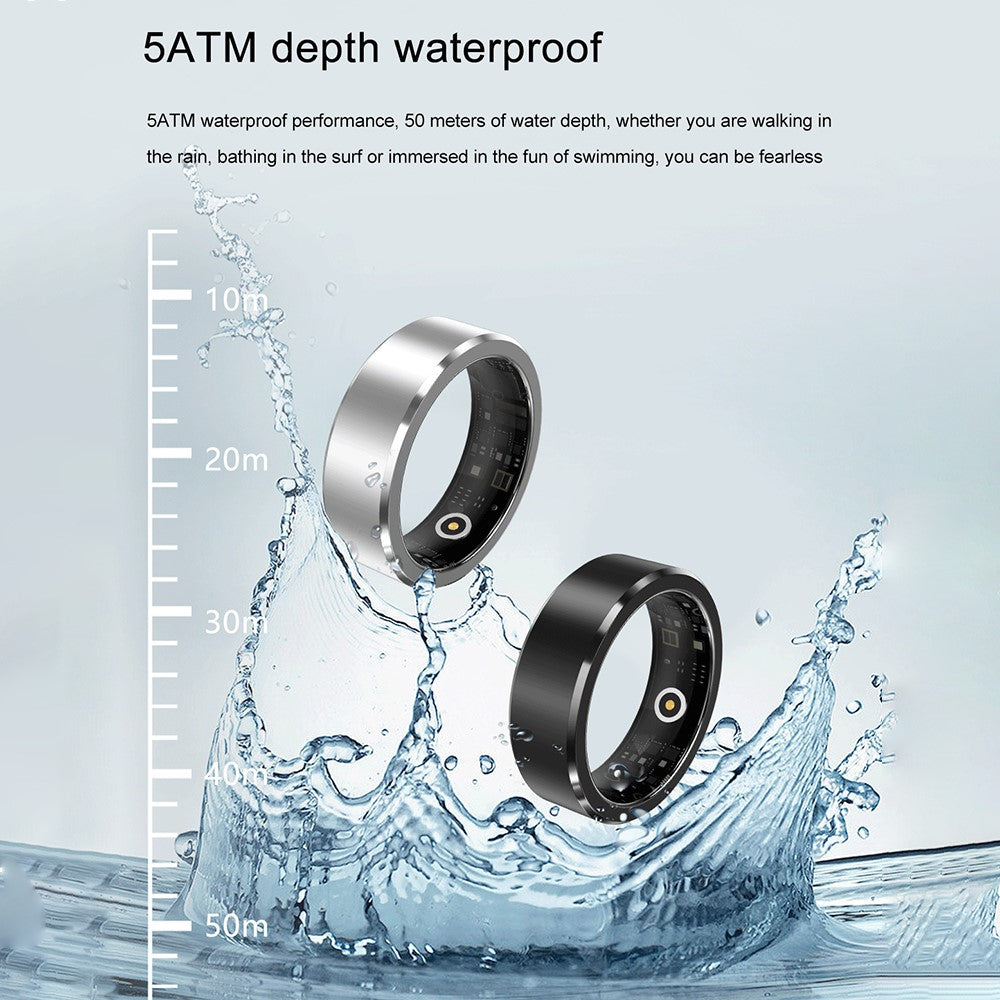 S1 Heart Rate Blood Oxygen Sleep Monitoring Ring Outdoor Sport Smart Finger Ring with Charging Case
