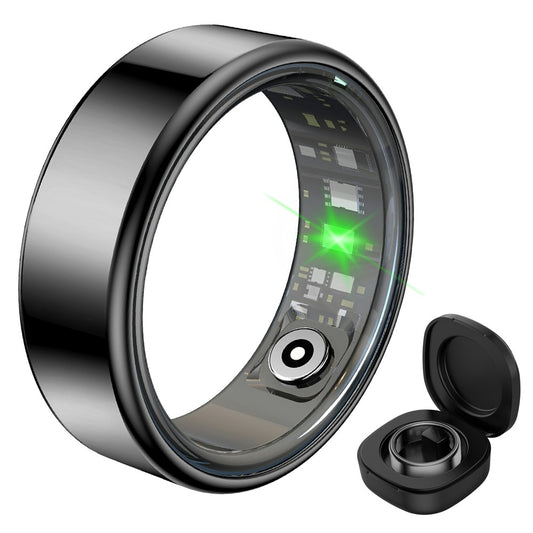 R99 Smart Ring Heart Rate Blood Oxygen Sleep Monitoring Finger Ring with Charging Case