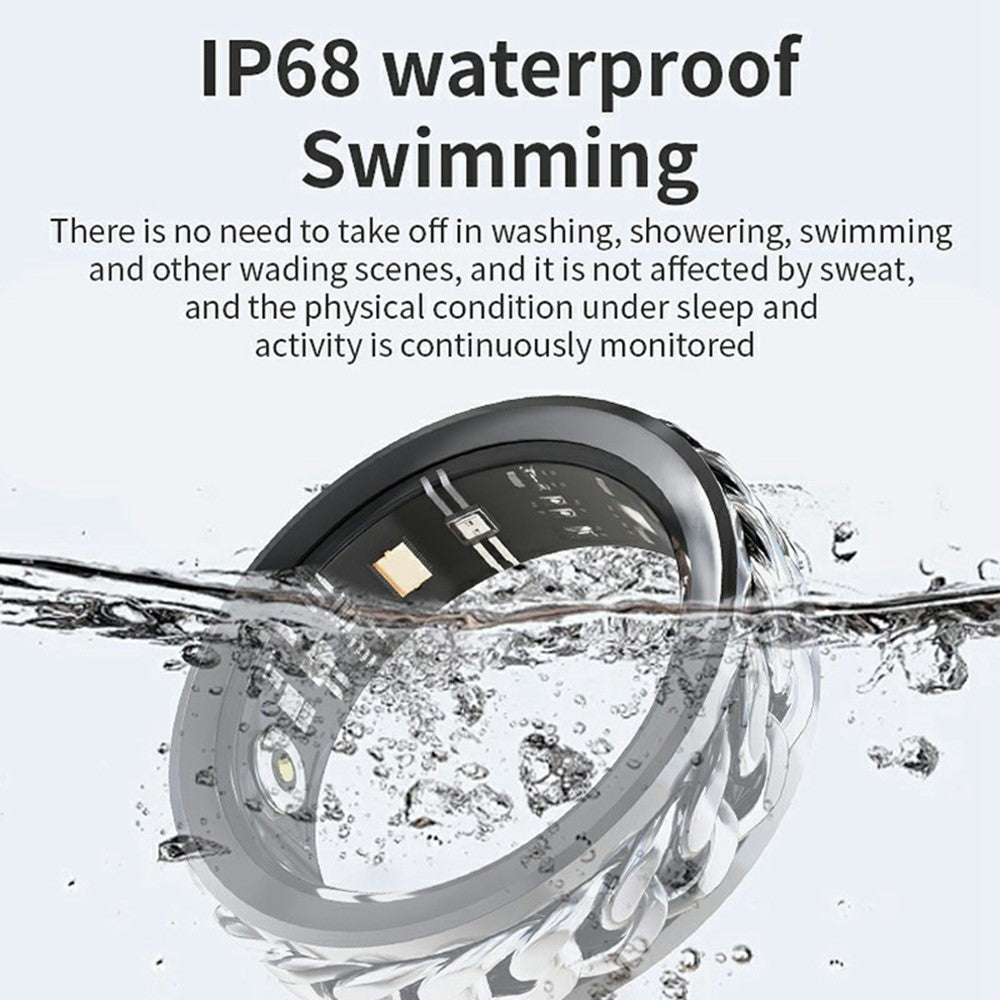 V5 Rotation Decompression Health Monitoring Multi-Function Smart Ring, Magnetic Cable Charging