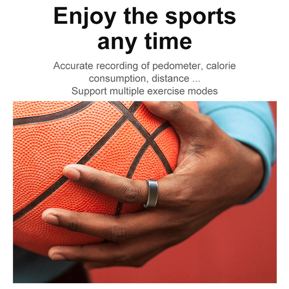 R03 Sleep Tracker Blood Oxygen Heart Rate Monitor Multifunction Smart Ring ( Magnetic Cable Charging )