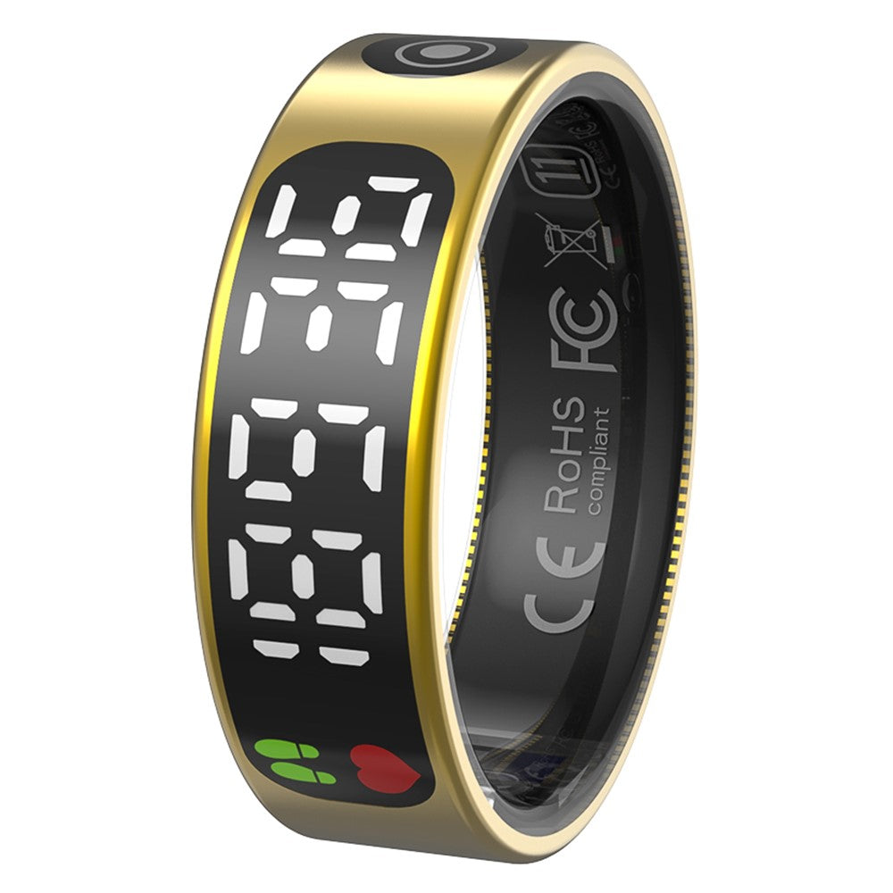 TK9 Digital Display Smart Ring Heart Rate Blood Pressure Sleep Monitor Waterproof Gesture Control Finger Ring