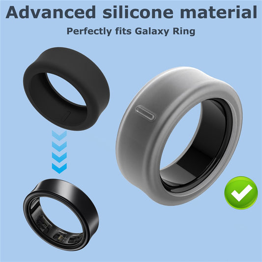 For Samsung Galaxy Ring Silicone Case Smart Ring Protective Cover Size M
