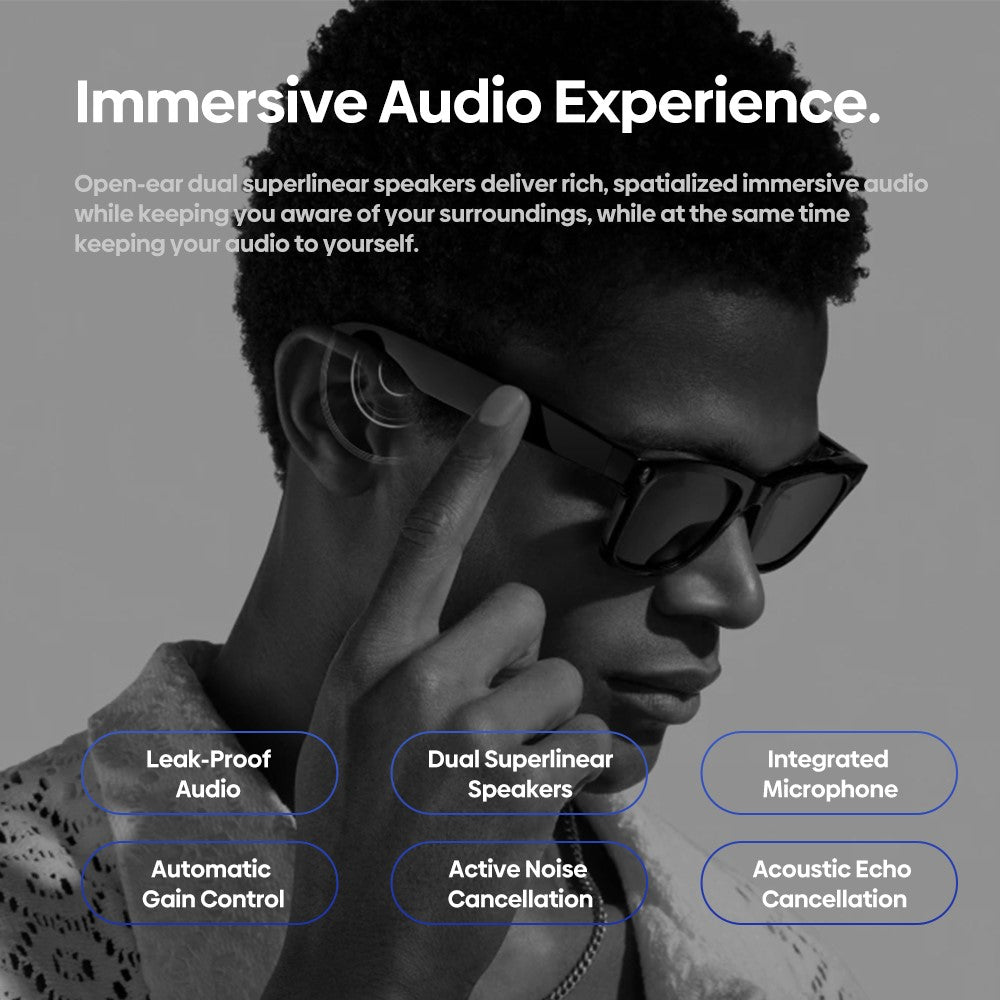 ZEBLAZE AI Translation Eyewear HD Photo Video Calling Smart Glasses with Camera Intelligent Eyewear