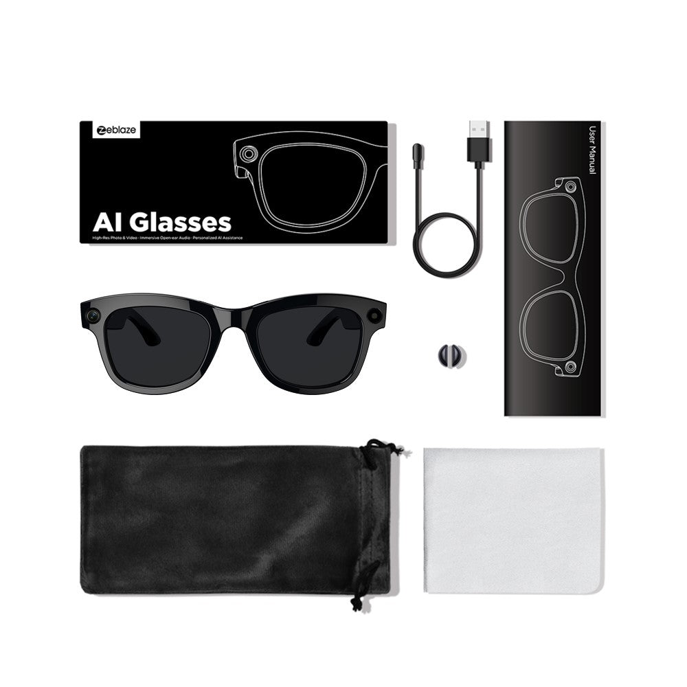 ZEBLAZE AI Translation Eyewear HD Photo Video Calling Smart Glasses with Camera Intelligent Eyewear