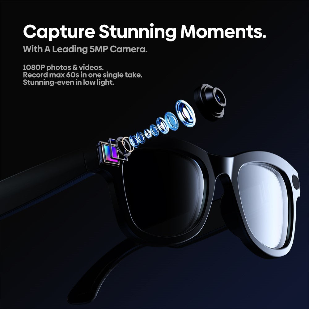 ZEBLAZE AI Translation Eyewear HD Photo Video Calling Smart Glasses with Camera Intelligent Eyewear