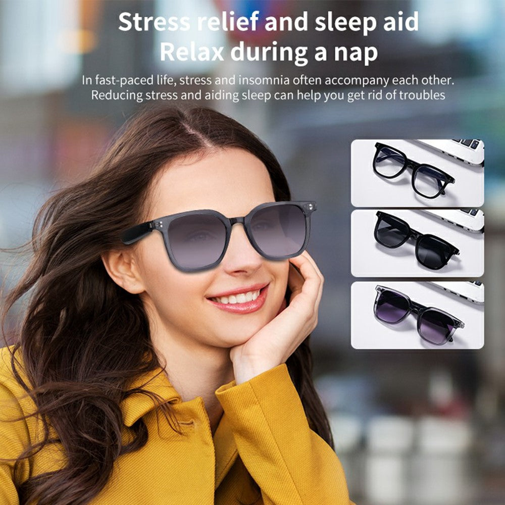 A12 Smart AI Real Time Translation Bluetooth-compatible Glasses Open Ear Music Sunglasses