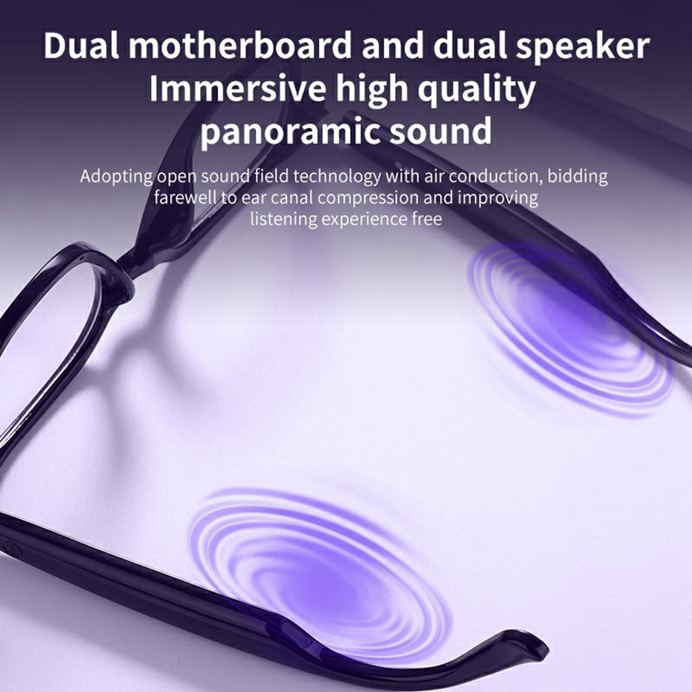 A12 Smart AI Real Time Translation Bluetooth-compatible Glasses Open Ear Music Sunglasses