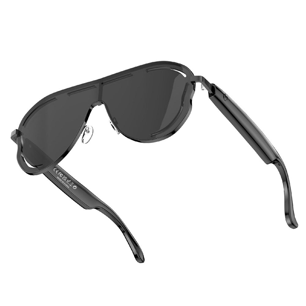 A17 Stainless Steel Large Frame Smart Glasses AI Translation Bluetooth-compatible Audio Sunglasses