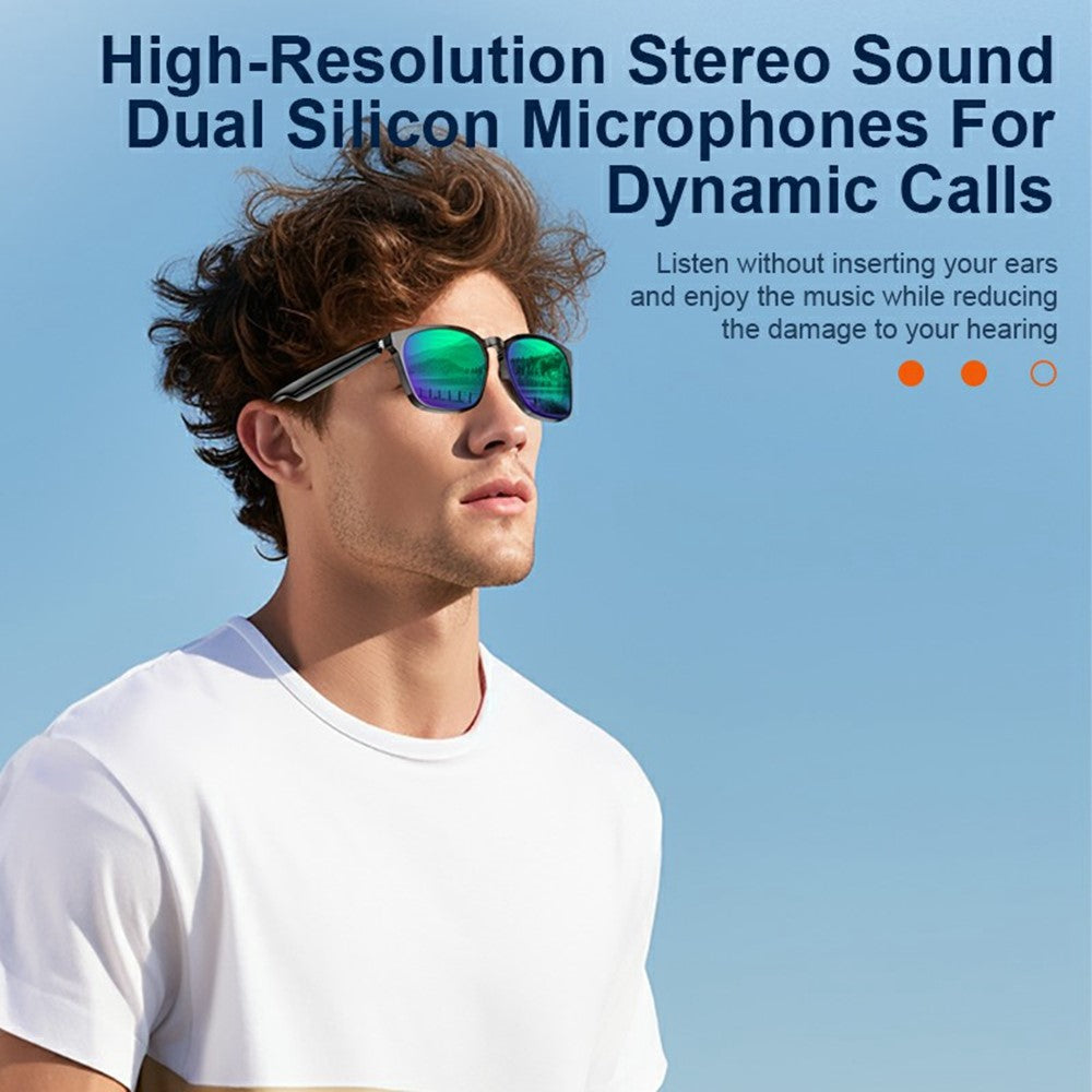 A10 AI Smart Bluetooth-compatible Driving Sunglasses Real Time Translation Multi Language Interpreter