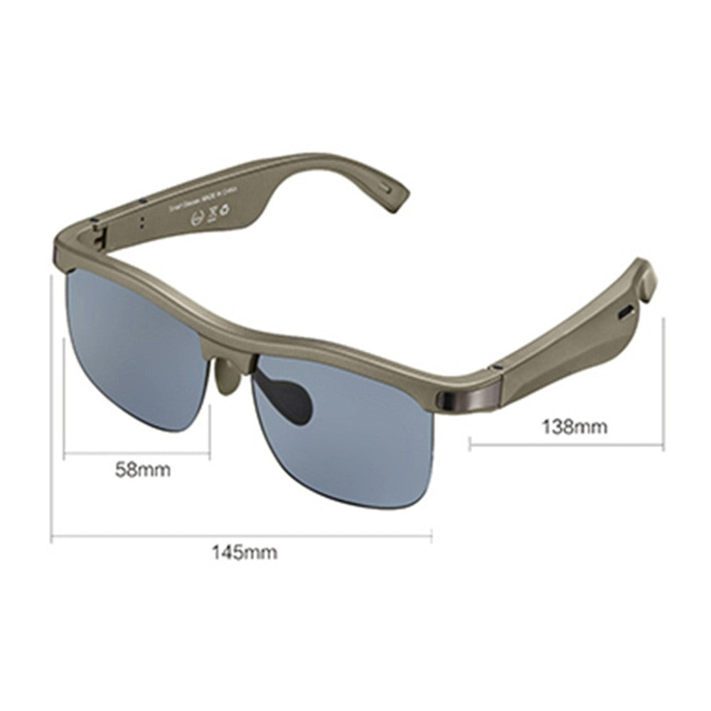 GL1 Real Time Translation Bluetooth-compatible AI Smart Glasses UV Protection Music Sunglasses
