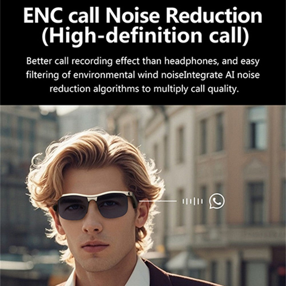 GL1 Real Time Translation Bluetooth-compatible AI Smart Glasses UV Protection Music Sunglasses
