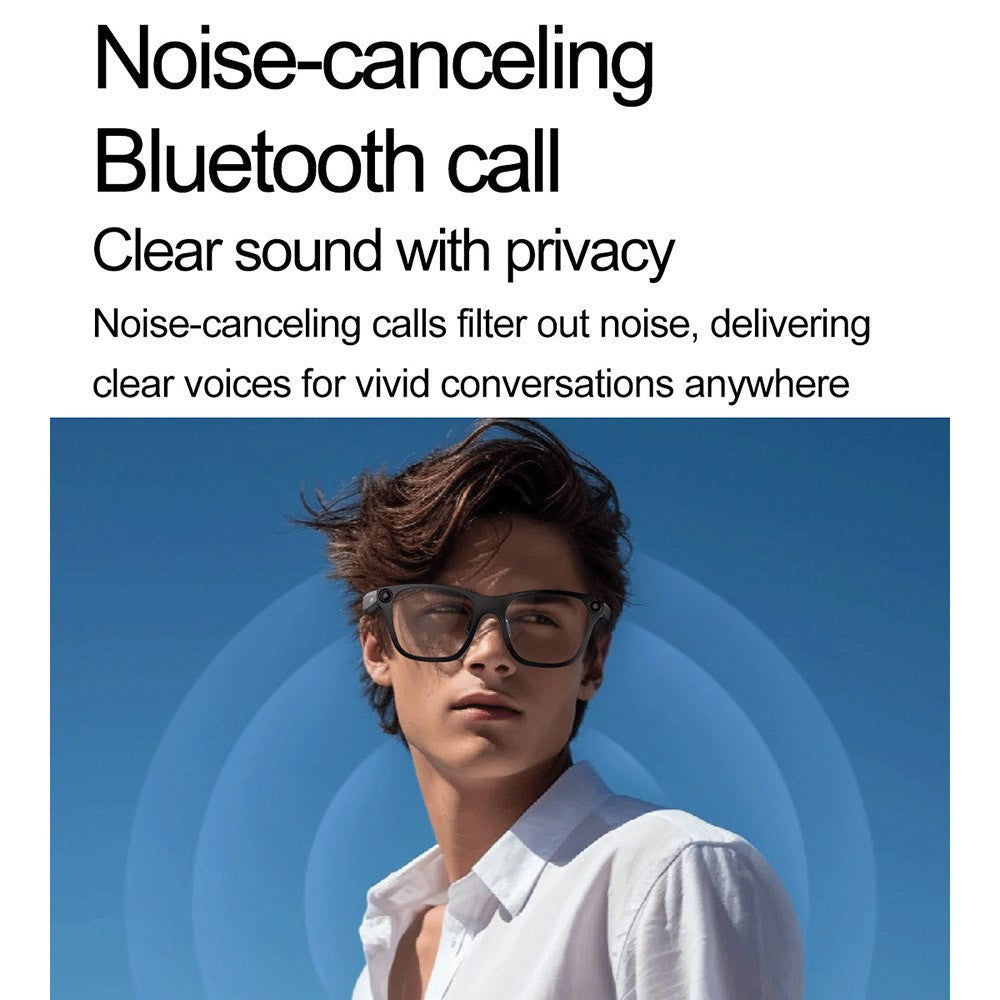 S336 AI Translator Smart Glasses Bluetooth-compatible Calling 5MP Anti Shake Video Recording Cam