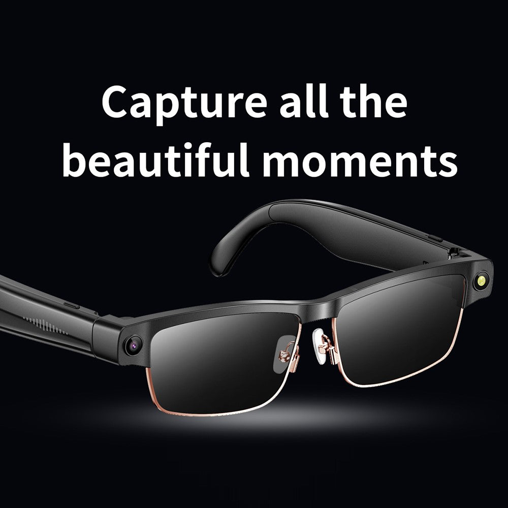 L802 AI Translator Smart Glasses 8MP Anti Shake Camera Video Recording Music Playback Voice Call Eyeglasses