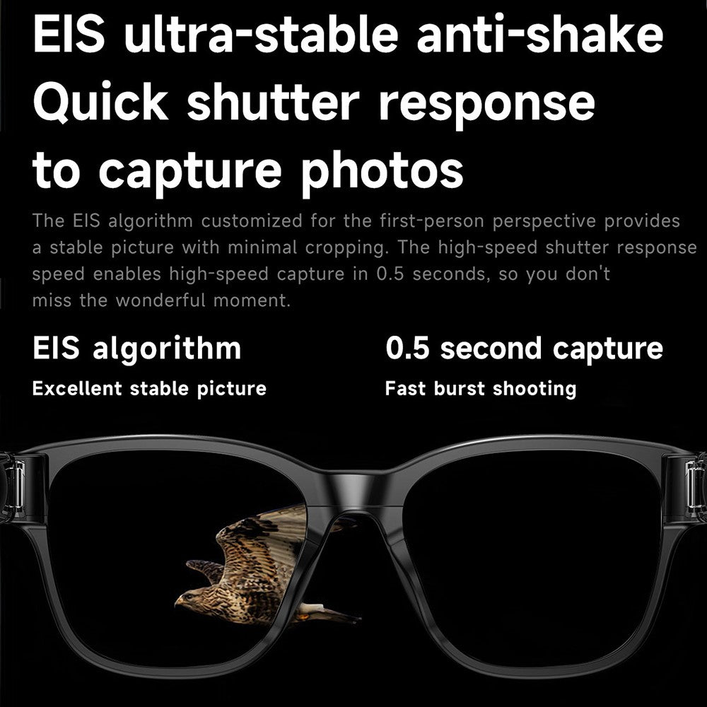 L801 AI Smart Glasses 8MP Camera Video Recording Music Playback Voice Call Translation Eyeglasses