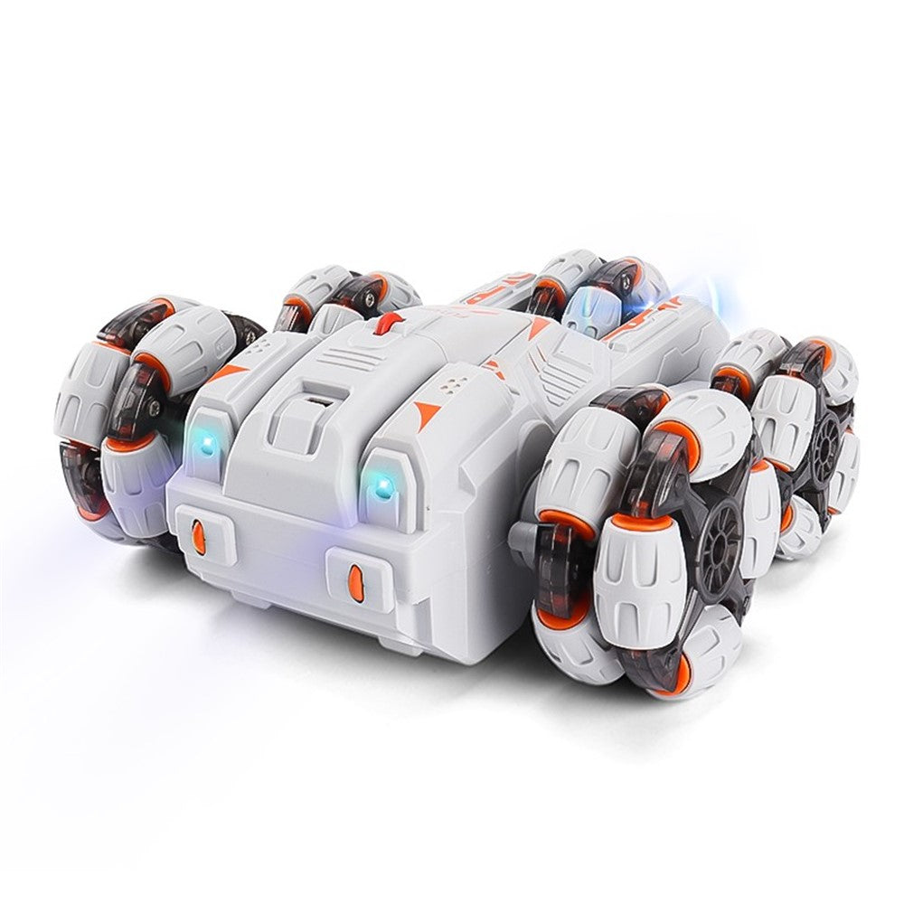JJRC JC05 2.4Ghz Double Sided Stunt Car Five-Wheel Swing Arm Drift Car Watch Gesture / Remote Controller Car Toy with Colorful Light, Music