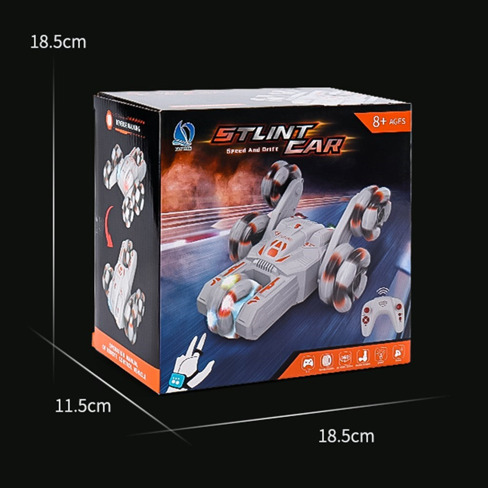 JJRC JC05 2.4Ghz Double Sided Stunt Car Five-Wheel Swing Arm Drift Car Watch Gesture / Remote Controller Car Toy with Colorful Light, Music
