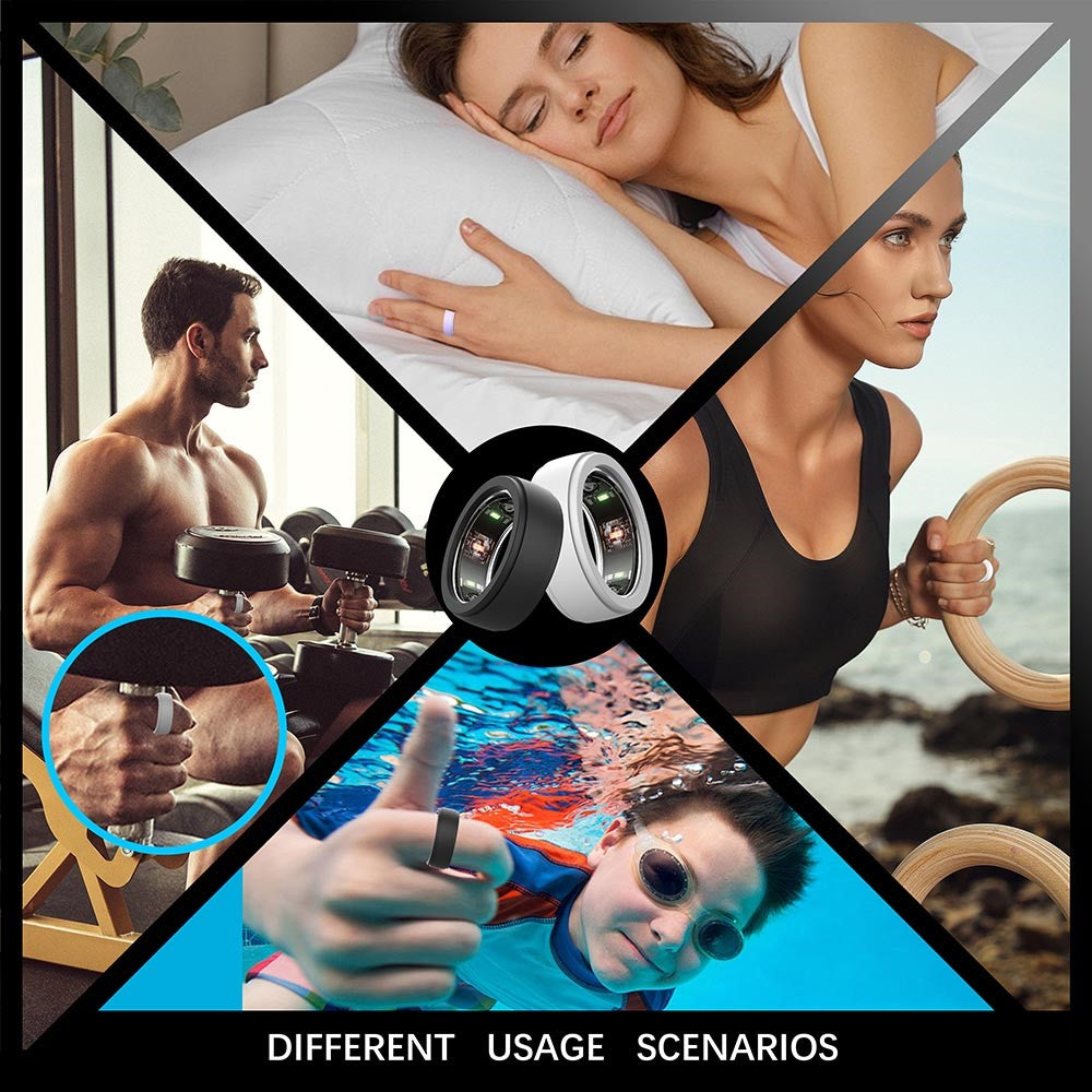 Protective Sleeve for Samsung Galaxy Ring / Oura Ring Generation 3 Anti-Scratch Silicone Ring Cover, Size S