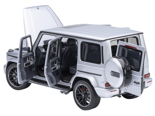 2019 Mercedes-Benz AMG G63 Iridium Silver Metallic 1/18 Model Car by Autoart