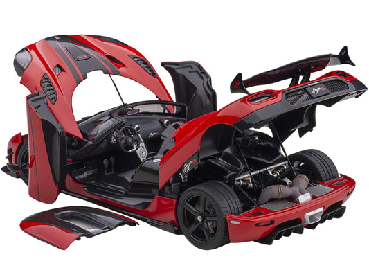 Koenigsegg Agera RS Chili Red with Black Accents 1/18 Model Car by Autoart