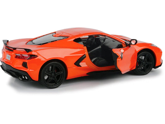 2020 Chevrolet Corvette C8 Stingray Orange "Timeless Legends" 1/24 Diecast Model Car by Motormax