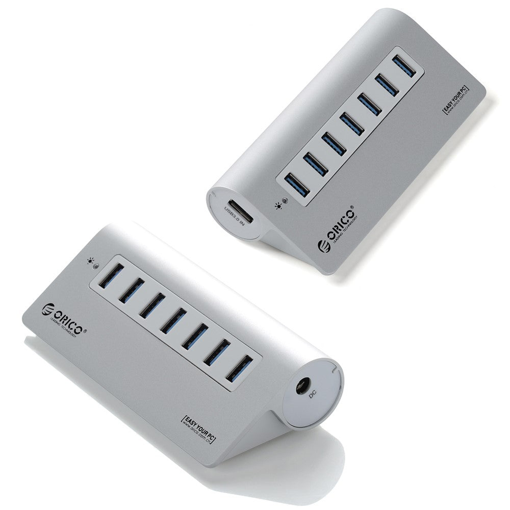 ORICO Aluminum 7 Ports USB 3.0 Hub with USB 3.0 Cable (M3H7)