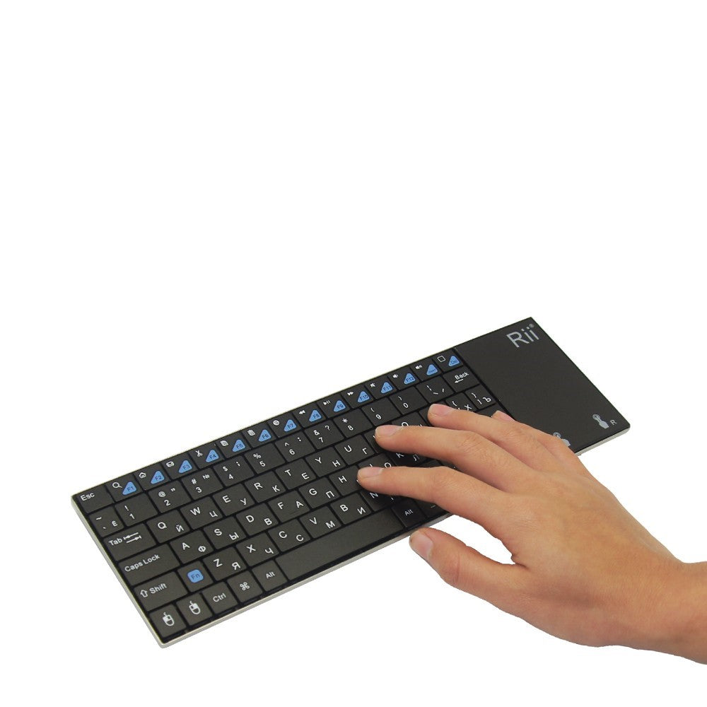 RII Mini K12 2.4GHz Wireless QWERTY Keyboard with Mouse Touchpad (CE/FCC)
