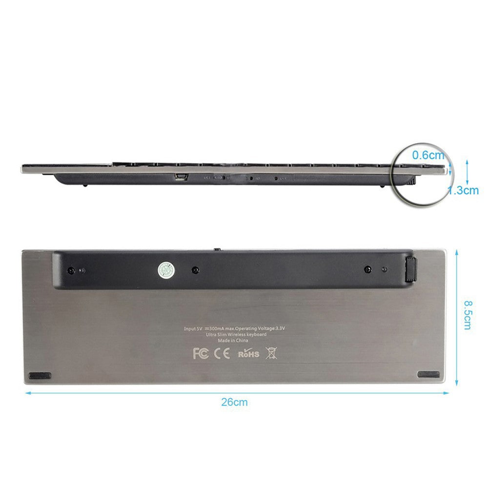 RII Mini K12 2.4GHz Wireless QWERTY Keyboard with Mouse Touchpad (CE/FCC)