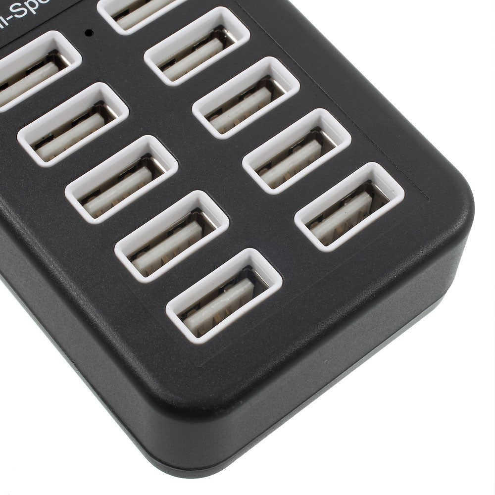 480Mbps High Speed 10-Port USB 2.0 Extender Hub with 1m Cable and Power Switch