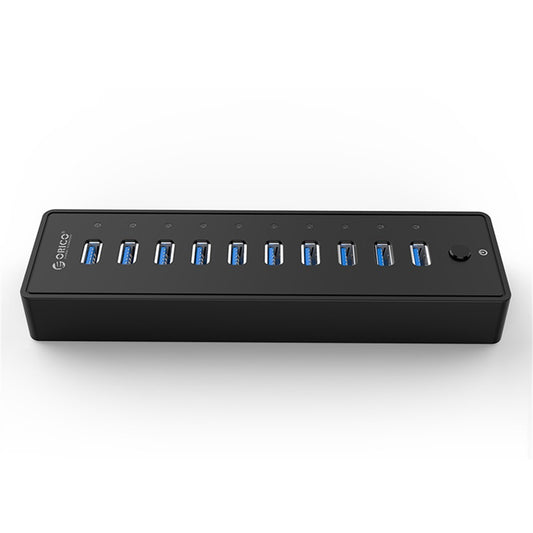 ORICO P10-U3 10 Ports Super Speed 5Gbps ABS USB3.0 Hub with 12V/3A Power Adapter