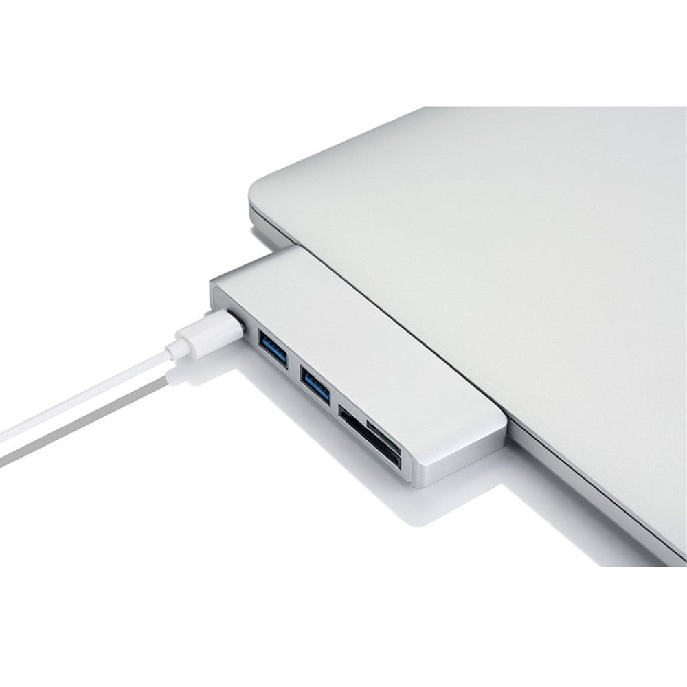 USB Type-C Hub Aluminum Alloy Adapter 5 in 1 Multi-Port Combo Converter for MacBook Pro (2016)