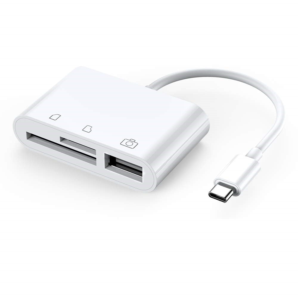 Type-C to SD/TF Card Reader USB OTG Hub Adapter